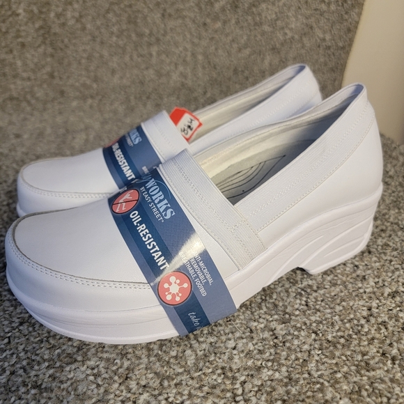 Easy Works Attend Women's Chef / Nurse Slip Resistant Leather Top Work Shoe  NEW - Picture 12 of 12